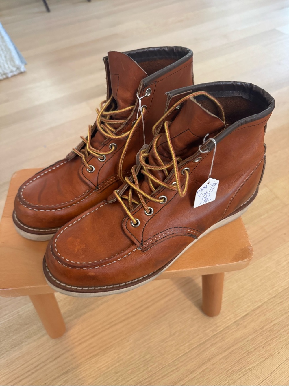 Red Wing Moc Toe Leather Boots